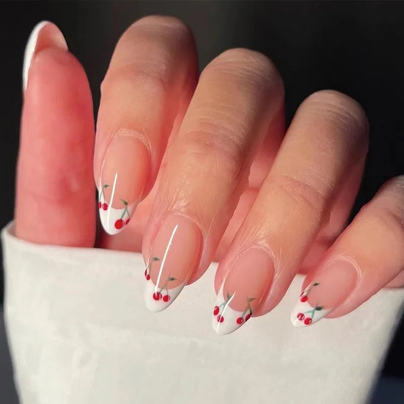 Faux Ongles à Coller – Noeud & Strass