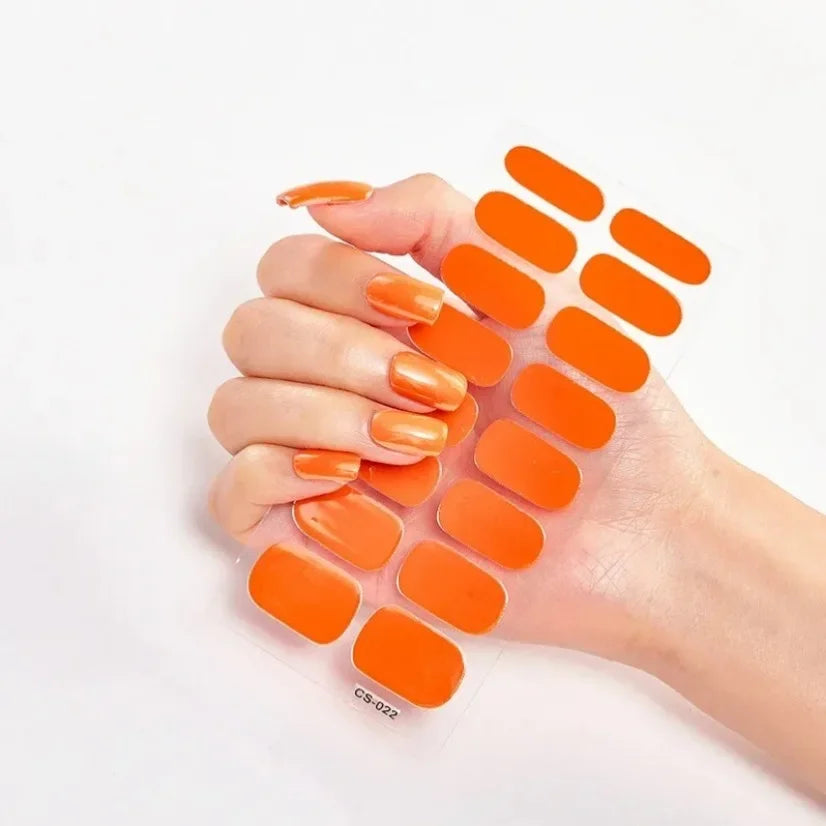 Stickers Gel Semi-Cuits pour Ongles – 112 Designs