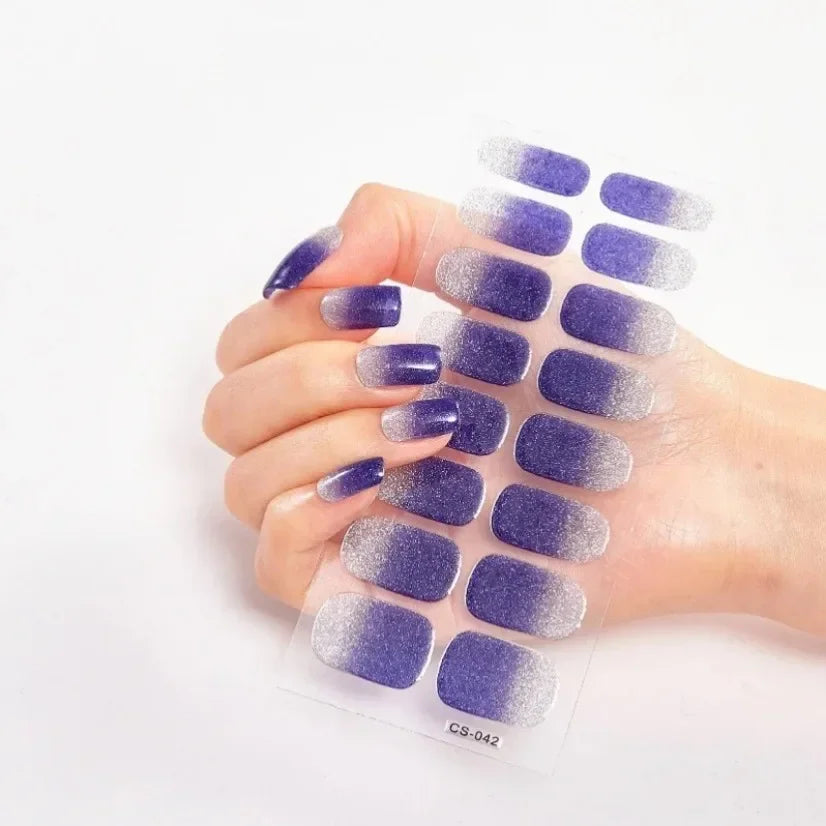 Stickers Gel Semi-Cuits pour Ongles – 112 Designs