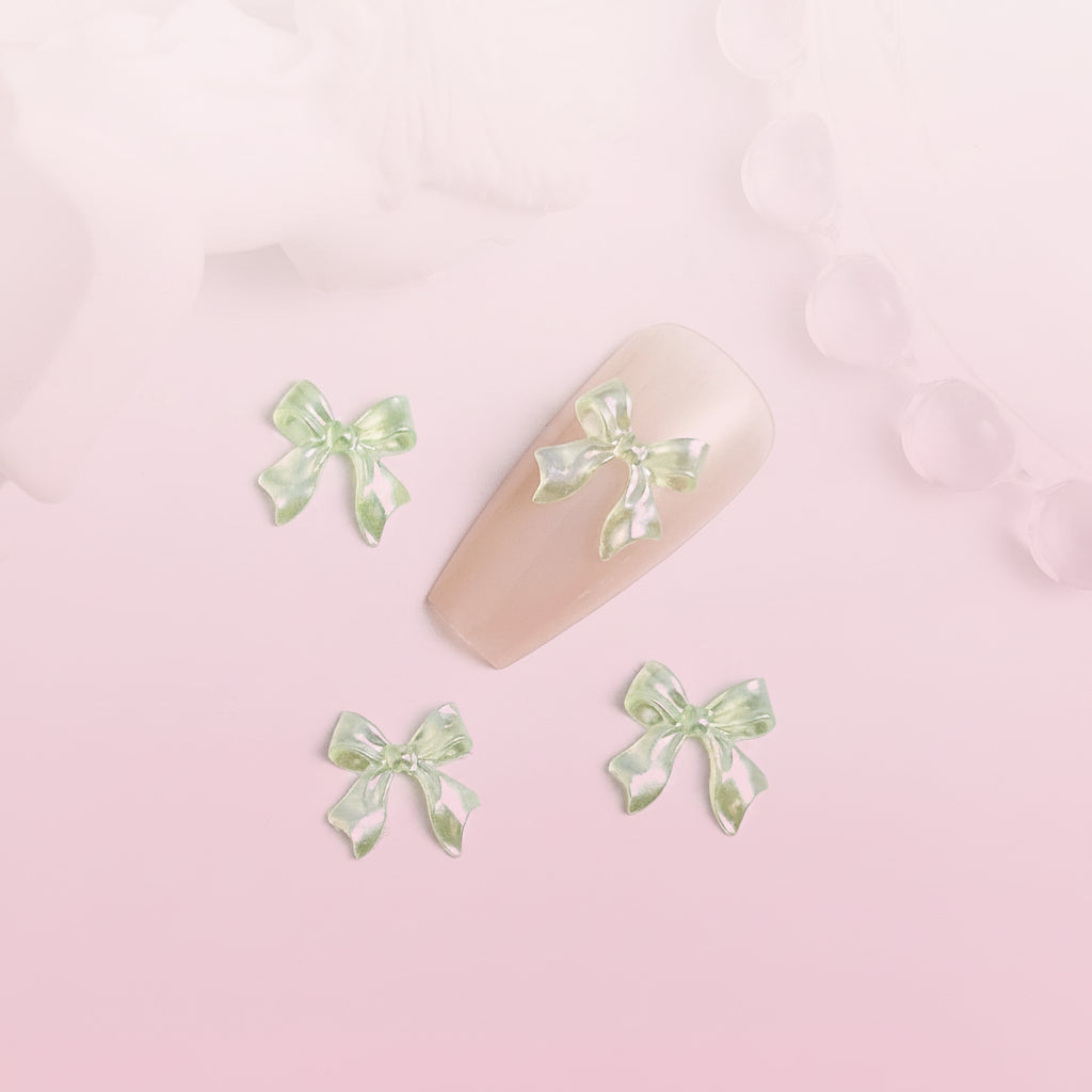 Breloques Nœud Papillon 3D pour Nail Art – Résine
