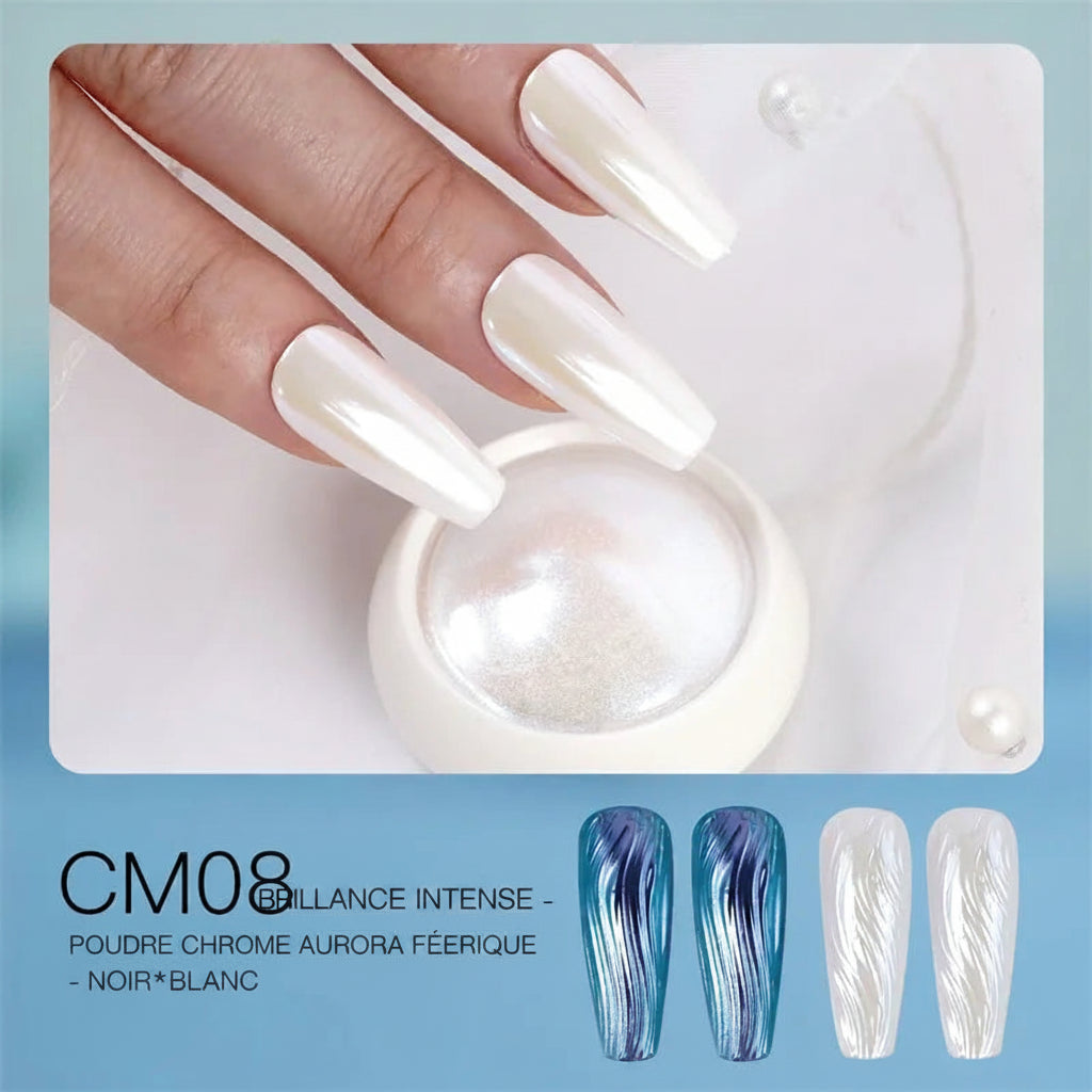 Poudre Chromée pour Ongles – Effet Miroir
