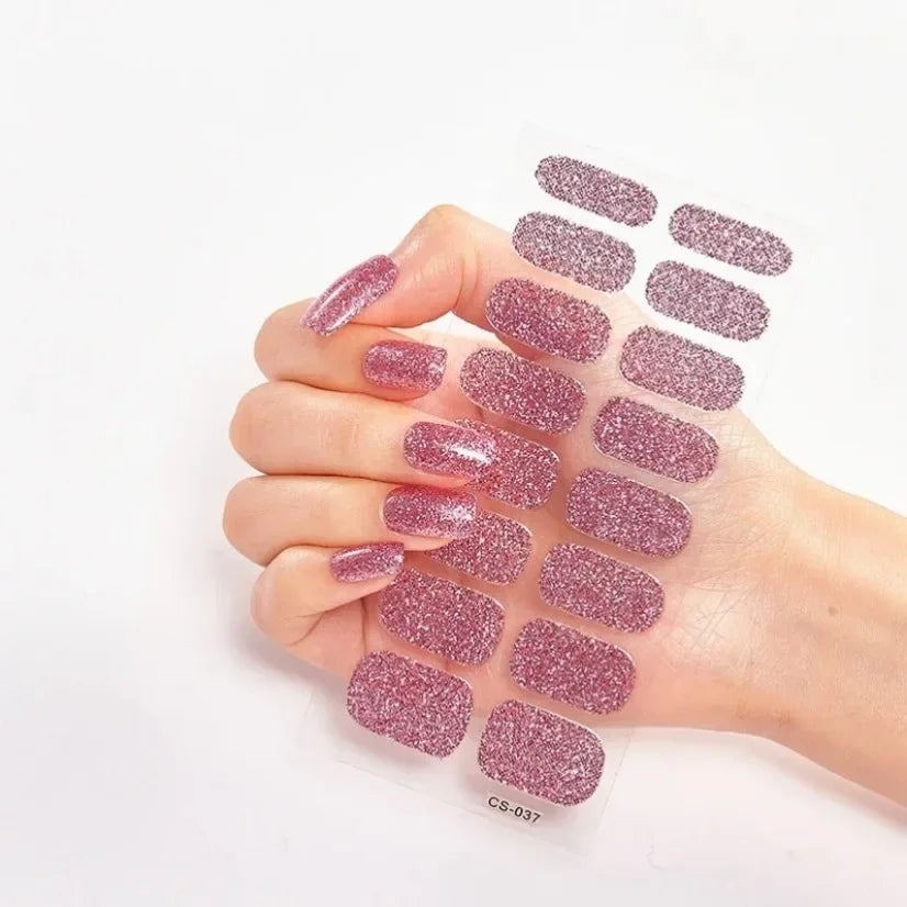 Stickers Gel Semi-Cuits pour Ongles – 112 Designs