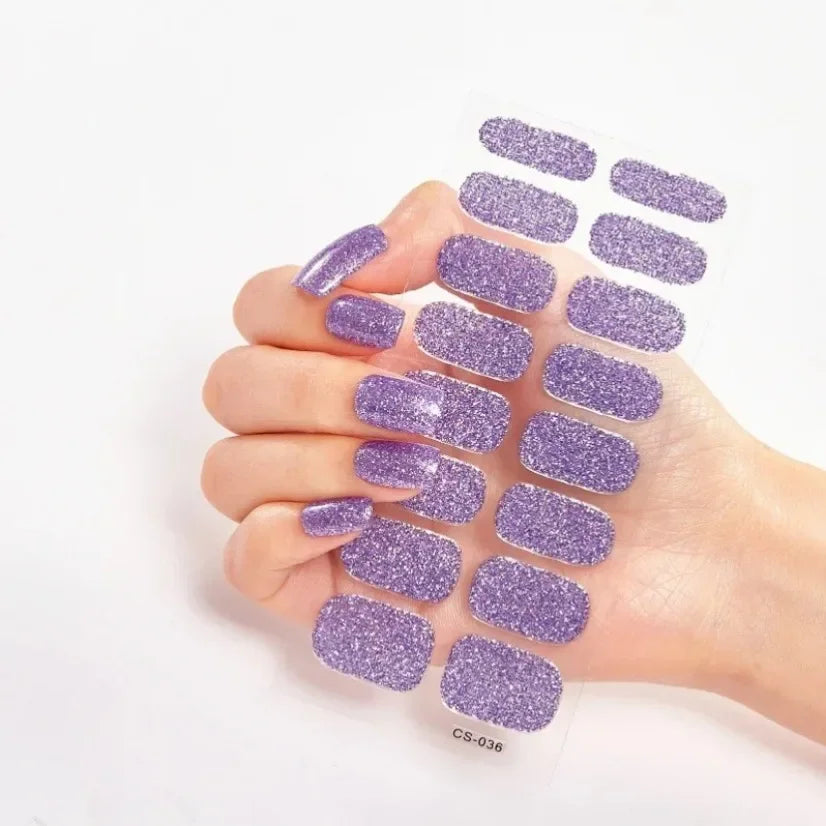 Stickers Gel Semi-Cuits pour Ongles – 112 Designs