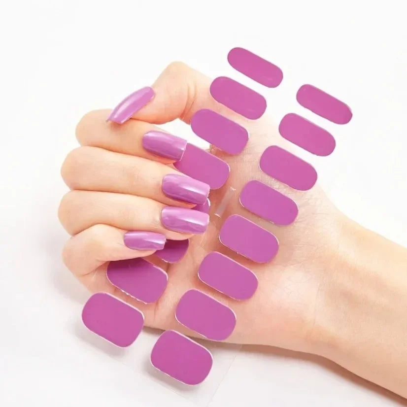 Stickers Gel Semi-Cuits pour Ongles – 112 Designs
