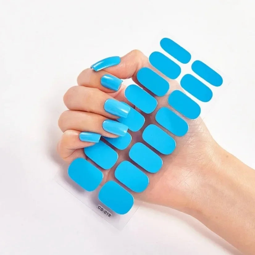 Stickers Gel Semi-Cuits pour Ongles – 112 Designs