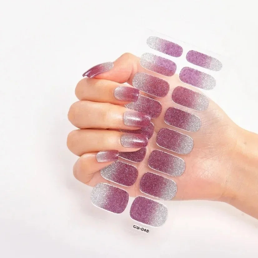 Stickers Gel Semi-Cuits pour Ongles – 112 Designs