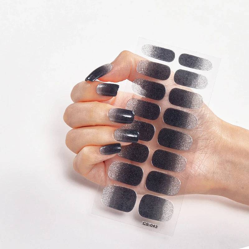 Stickers Gel Semi-Cuits pour Ongles – 112 Designs