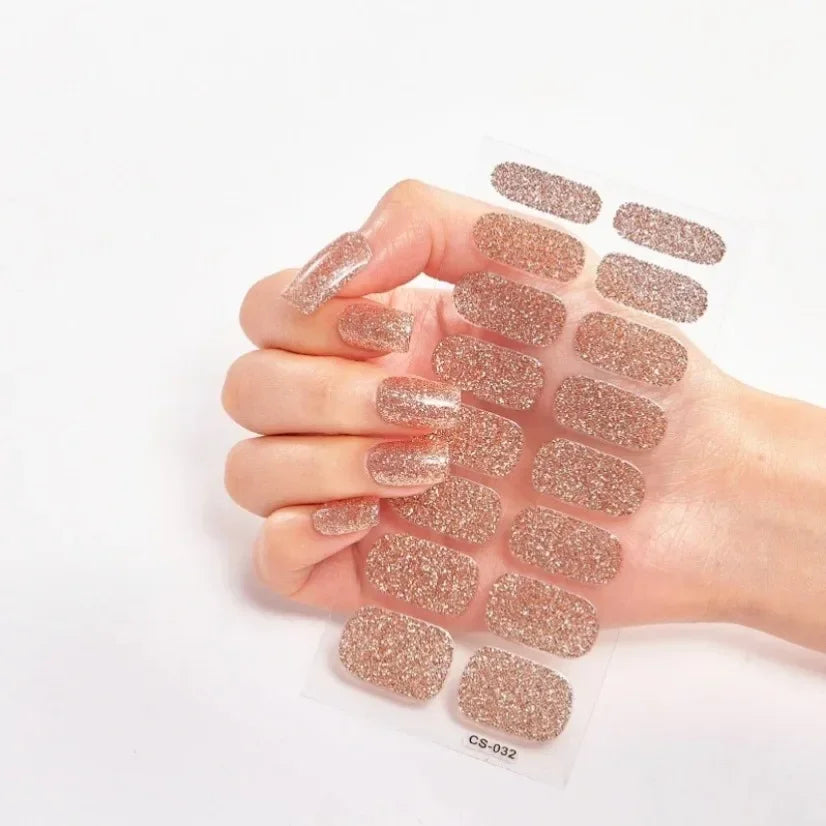 Stickers Gel Semi-Cuits pour Ongles – 112 Designs
