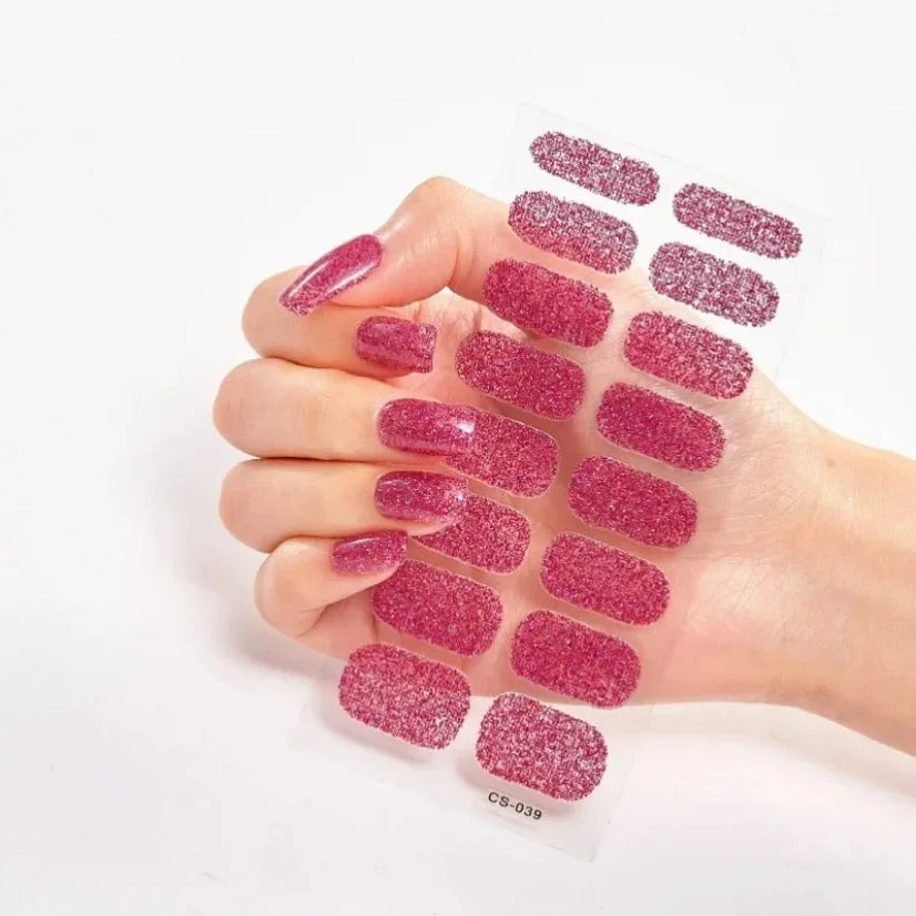 Stickers Gel Semi-Cuits pour Ongles – 112 Designs