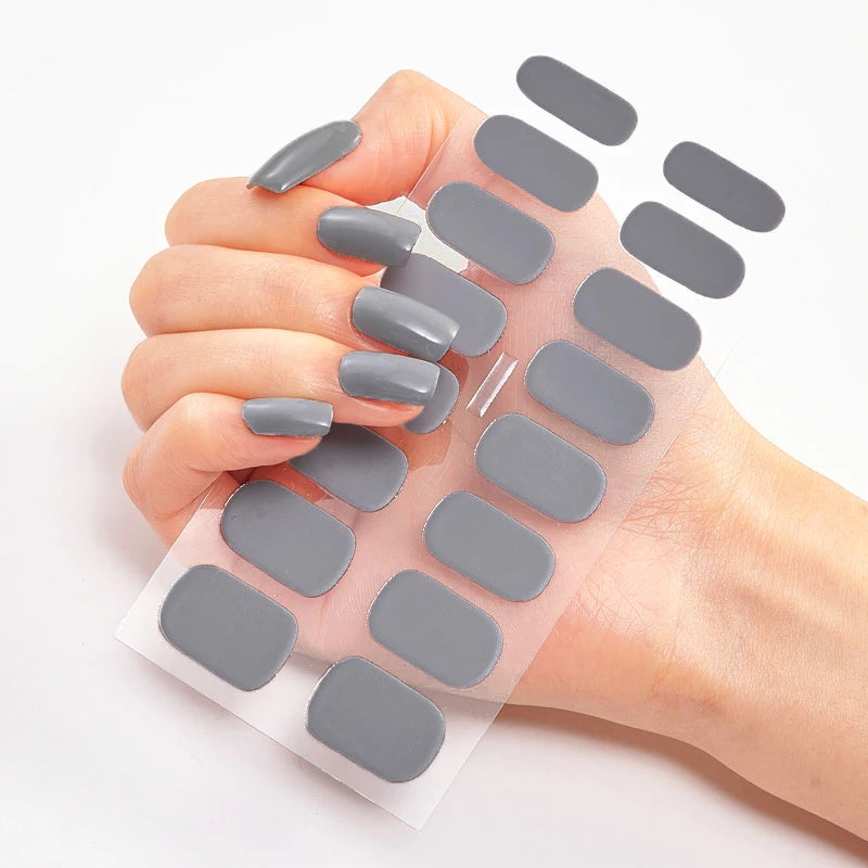 Stickers Gel Semi-Cuits pour Ongles – 112 Designs