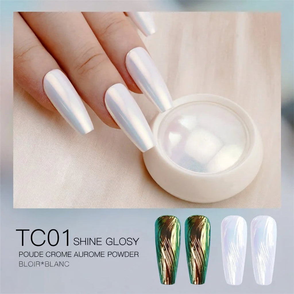 Poudre Chromée pour Ongles – Effet Miroir