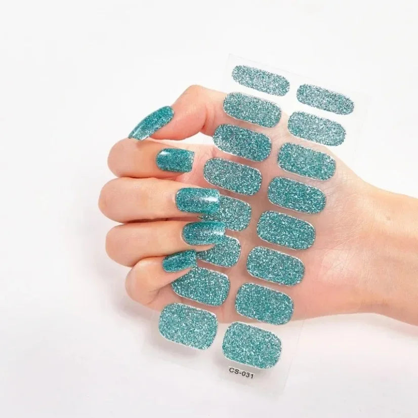 Stickers Gel Semi-Cuits pour Ongles – 112 Designs