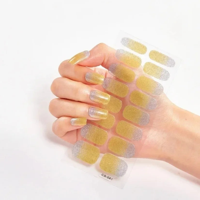 Stickers Gel Semi-Cuits pour Ongles – 112 Designs