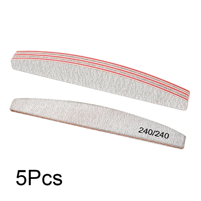 Limes à Ongles Double Face Courbées – Lot de 3 ou 5