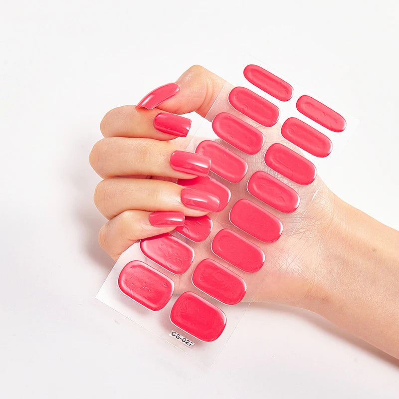Stickers Gel Semi-Cuits pour Ongles – 112 Designs