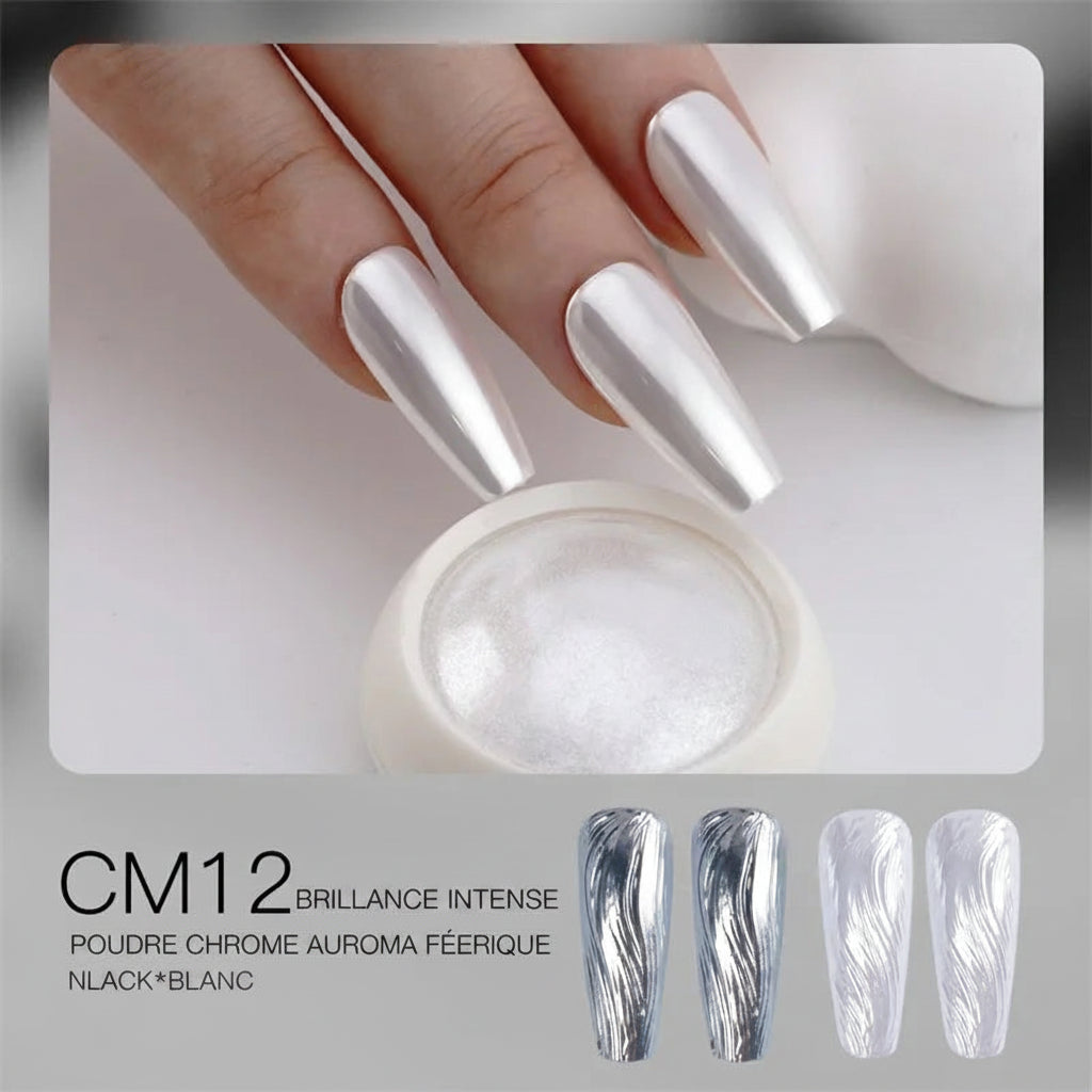 Poudre Chromée pour Ongles – Effet Miroir