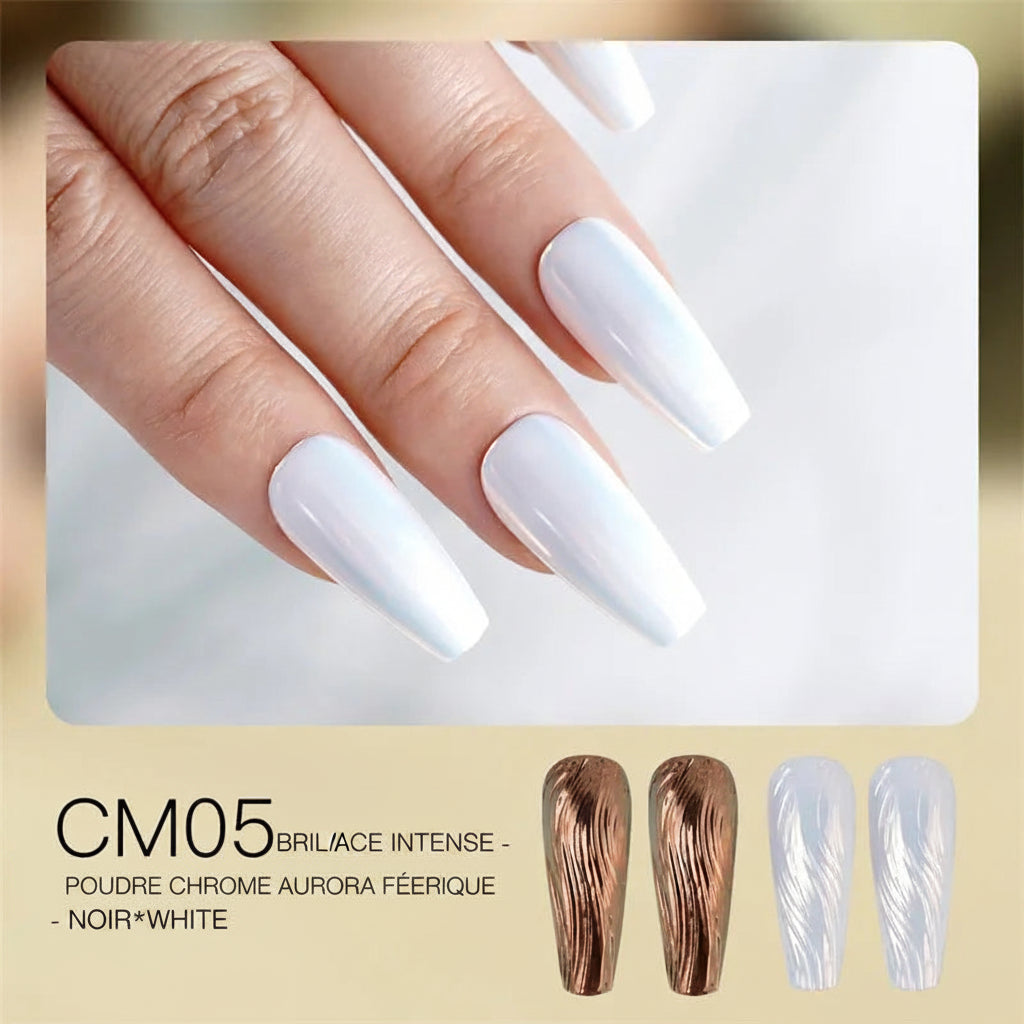 Poudre Chromée pour Ongles – Effet Miroir