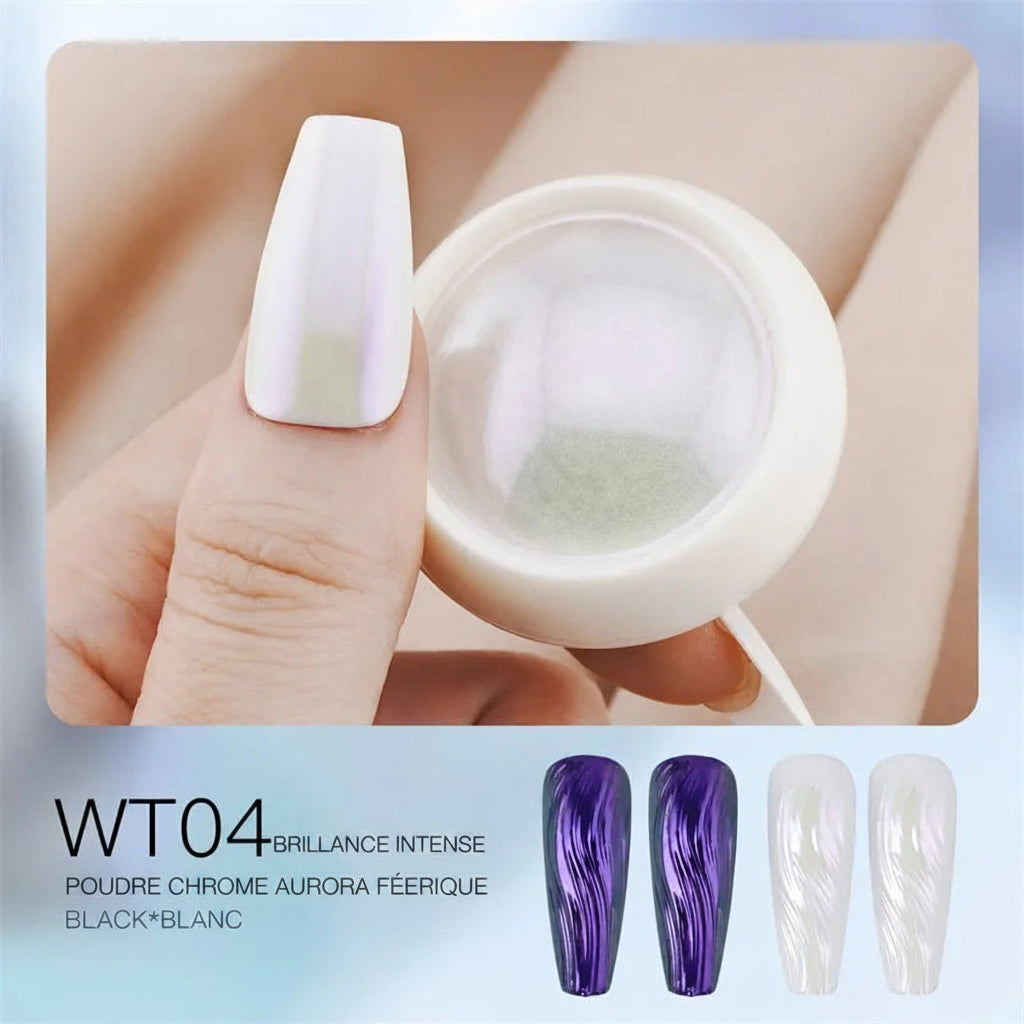 Poudre Chromée pour Ongles – Effet Miroir