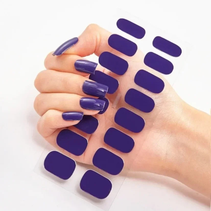 Stickers Gel Semi-Cuits pour Ongles – 112 Designs