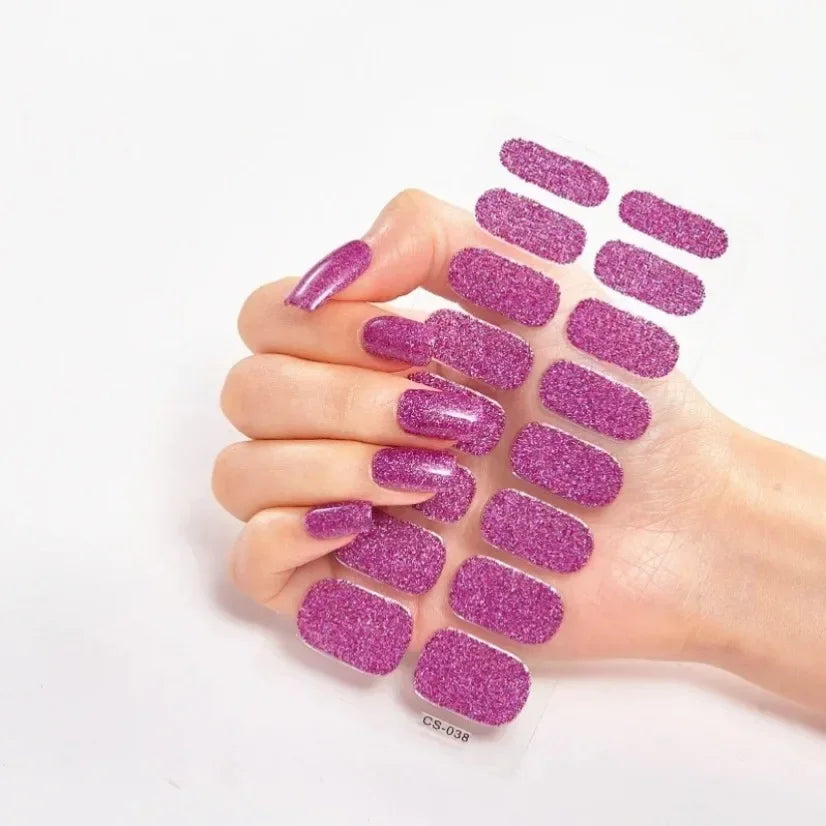 Stickers Gel Semi-Cuits pour Ongles – 112 Designs