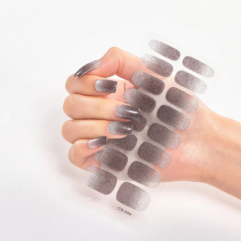 Stickers Gel Semi-Cuits pour Ongles – 112 Designs