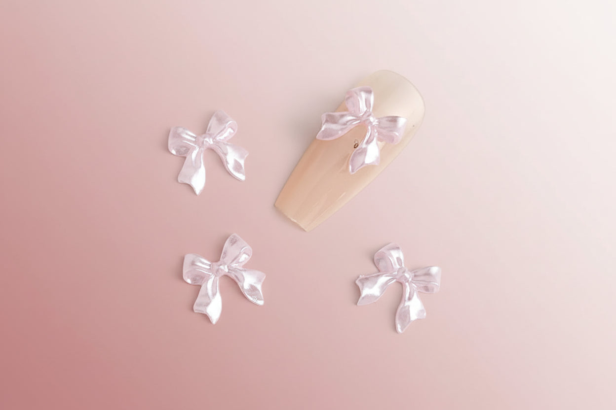 Breloques Nœud Papillon 3D pour Nail Art – Résine