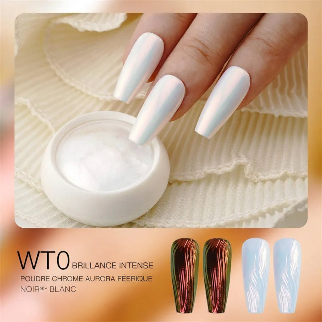 Poudre Chromée pour Ongles – Effet Miroir