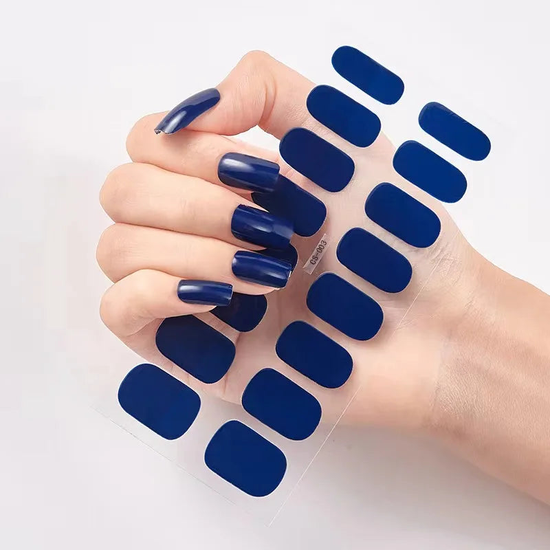 Stickers Gel Semi-Cuits pour Ongles – 112 Designs