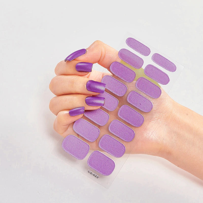 Stickers Gel Semi-Cuits pour Ongles – 112 Designs