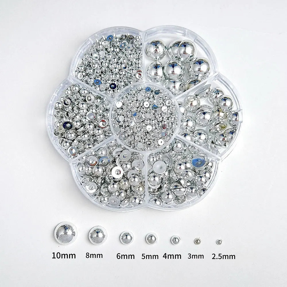 Kit Nail Art 3D – Fleurs, Nœuds & Perles