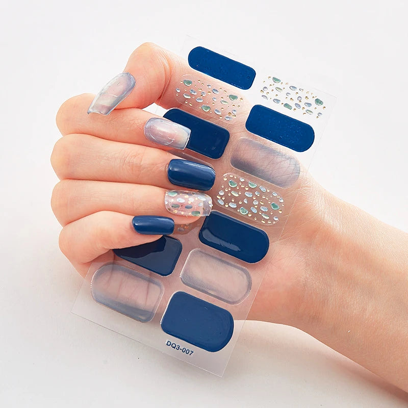 Stickers Gel Semi-Cuits pour Ongles – 112 Designs