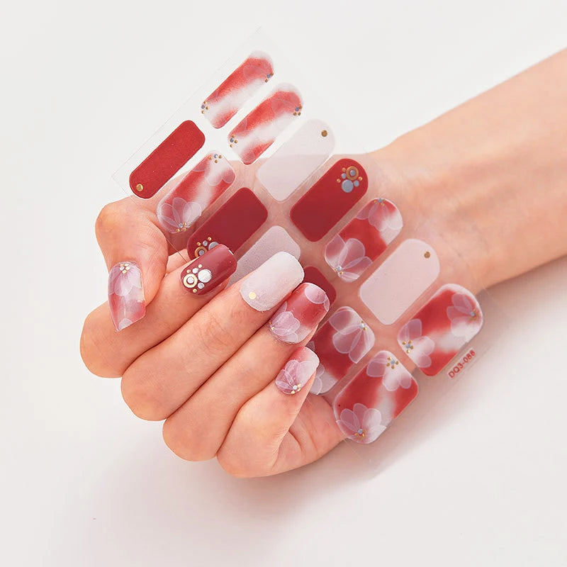 Stickers Gel Semi-Cuits pour Ongles – 112 Designs