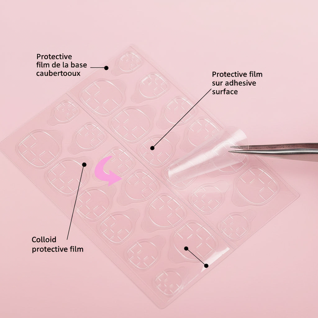 Autocollants Double Face pour Faux Ongles – Adhésifs