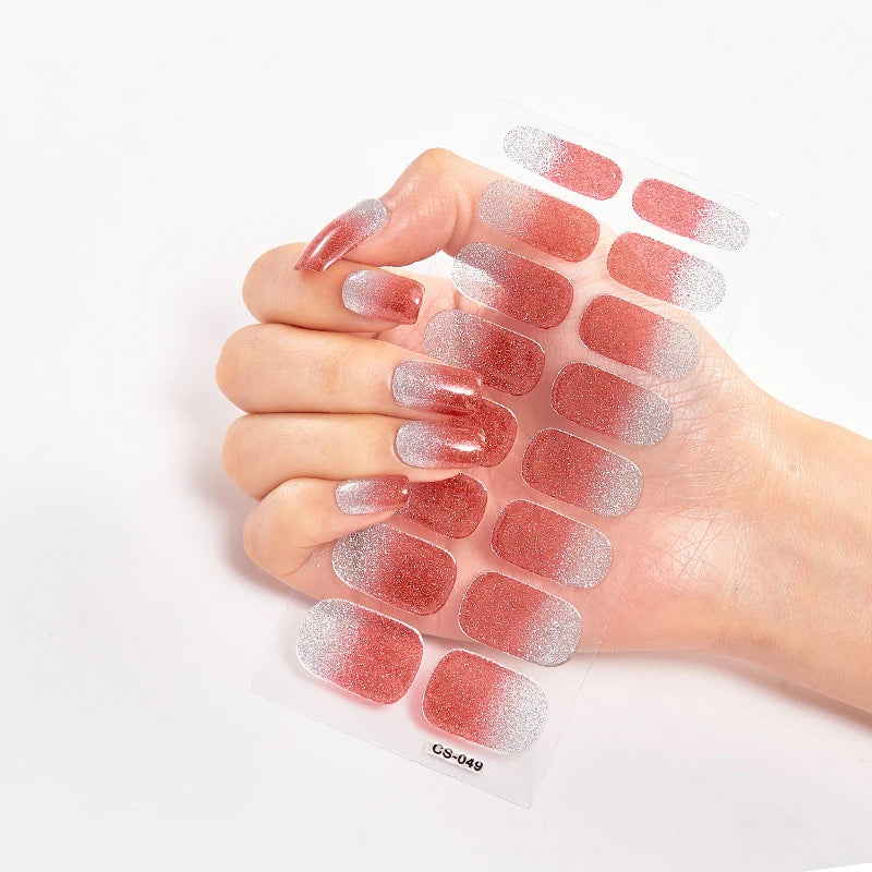 Stickers Gel Semi-Cuits pour Ongles – 112 Designs