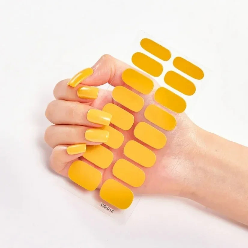 Stickers Gel Semi-Cuits pour Ongles – 112 Designs