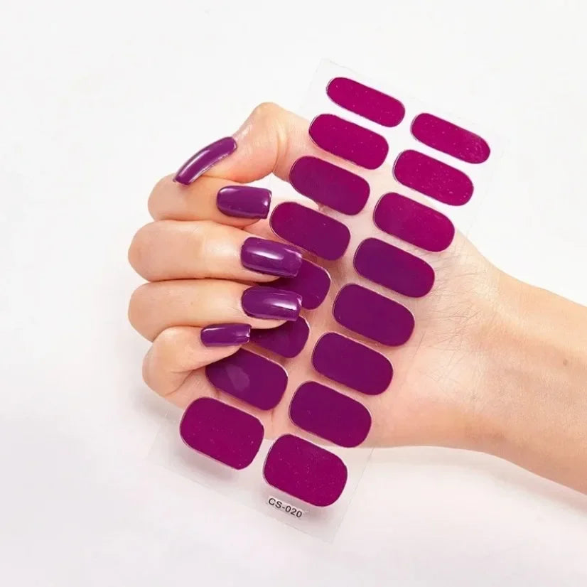 Stickers Gel Semi-Cuits pour Ongles – 112 Designs