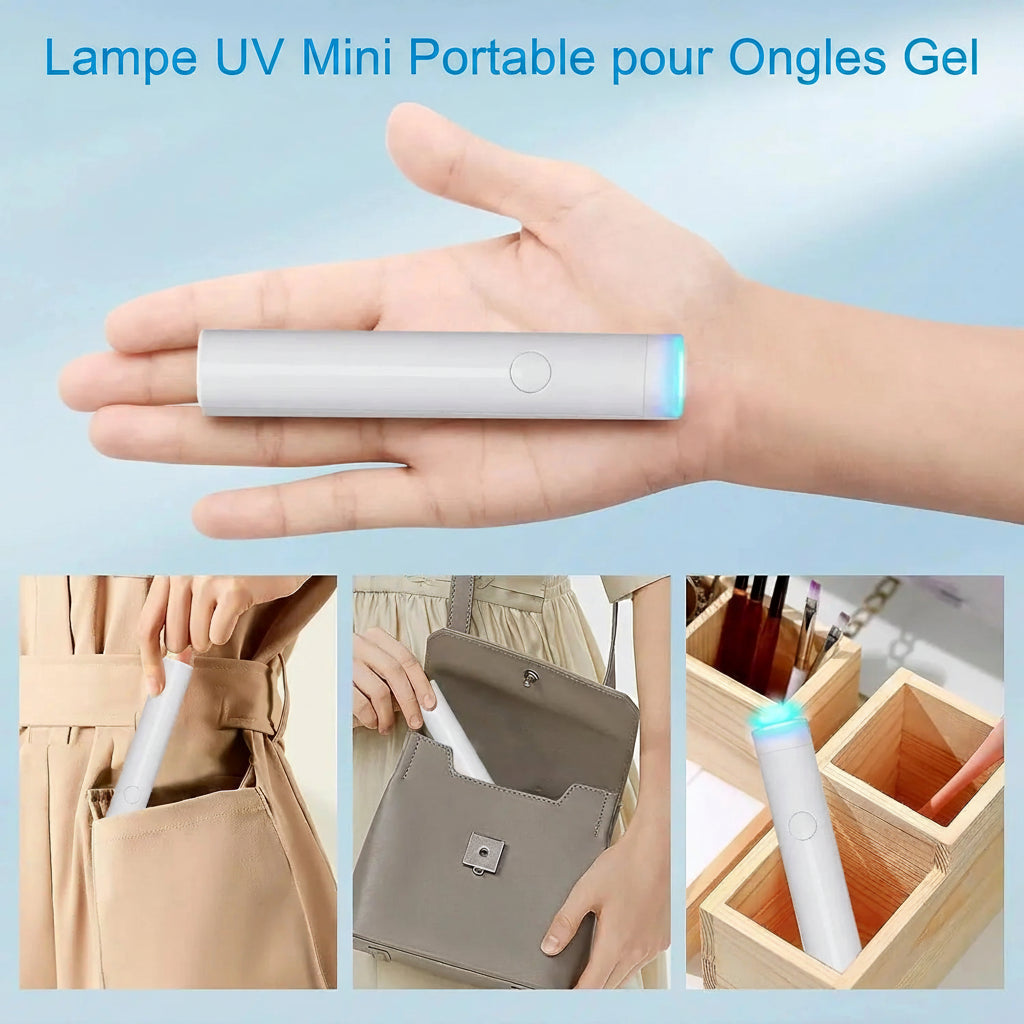 Mini Lampe UV/LED Portable pour Ongles – Rechargeable