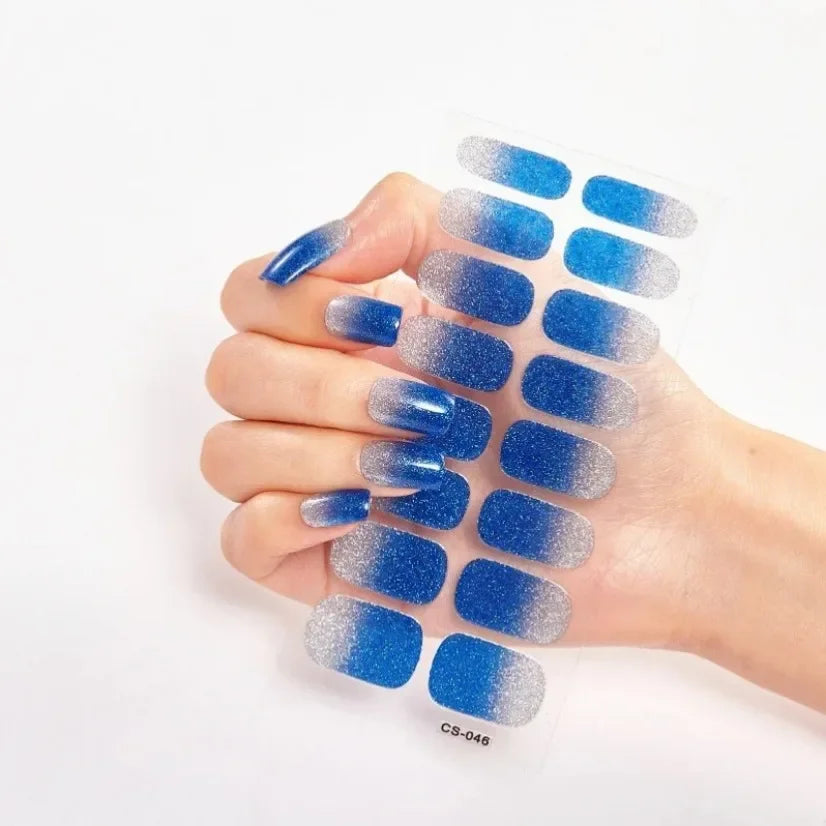 Stickers Gel Semi-Cuits pour Ongles – 112 Designs