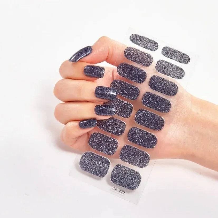 Stickers Gel Semi-Cuits pour Ongles – 112 Designs