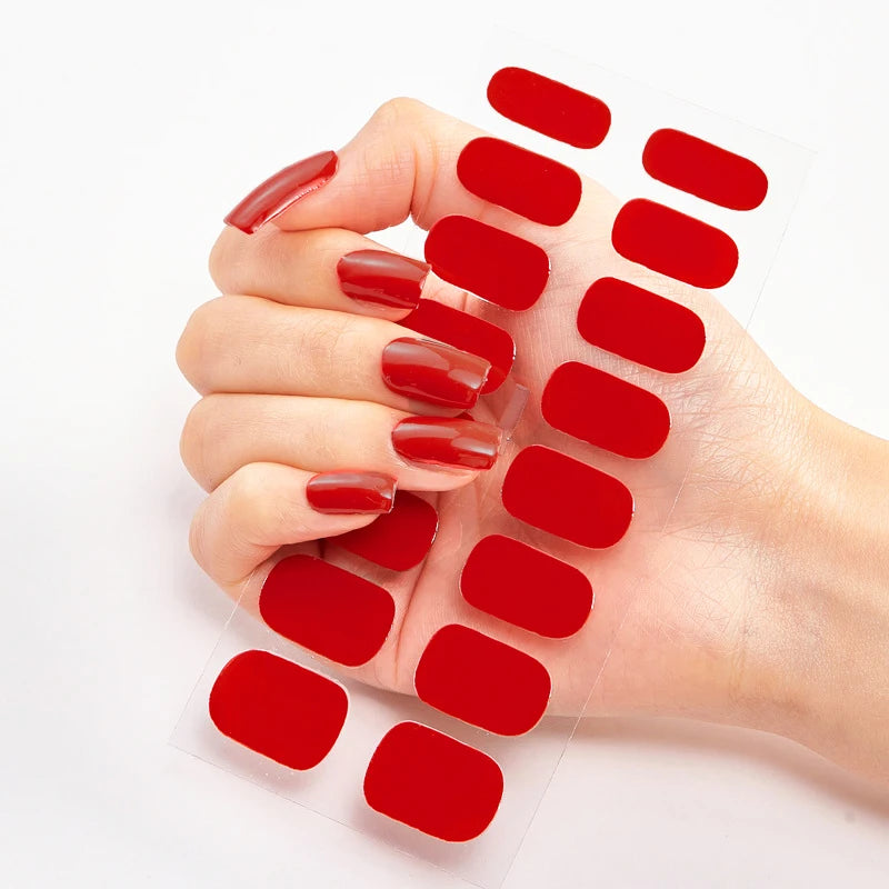 Stickers Gel Semi-Cuits pour Ongles – 112 Designs