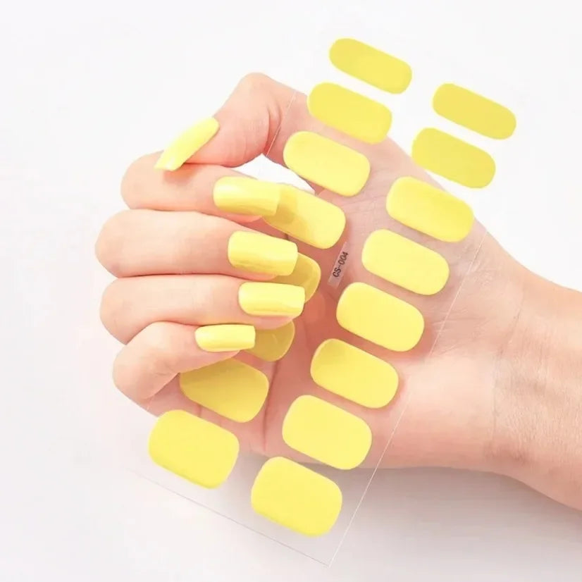 Stickers Gel Semi-Cuits pour Ongles – 112 Designs
