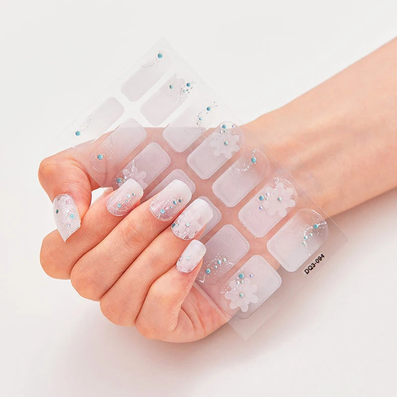 Stickers Gel Semi-Cuits pour Ongles – 112 Designs