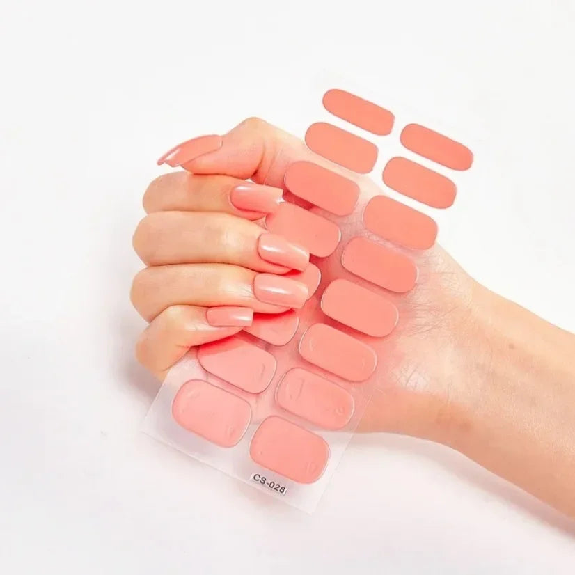 Stickers Gel Semi-Cuits pour Ongles – 112 Designs