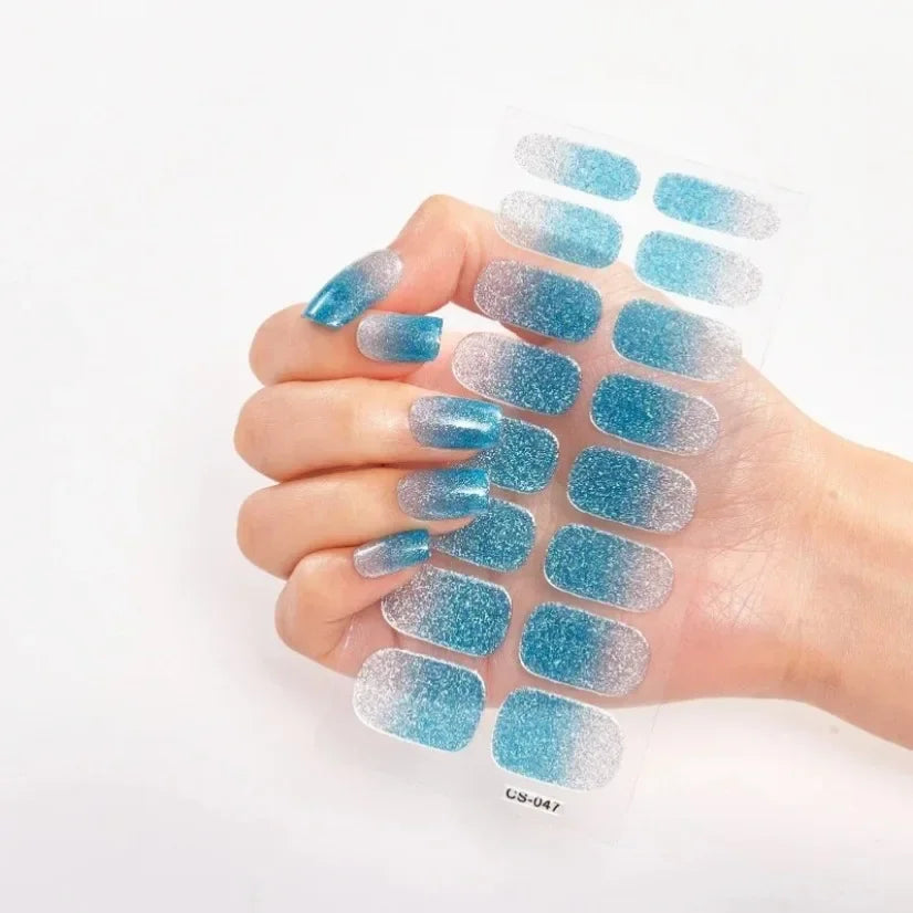 Stickers Gel Semi-Cuits pour Ongles – 112 Designs