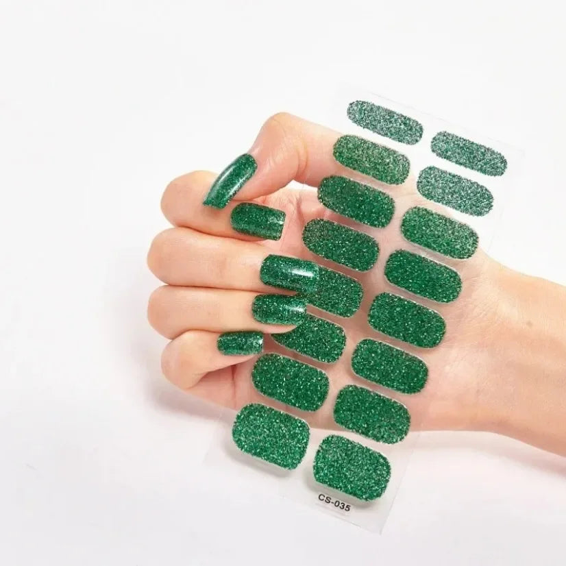 Stickers Gel Semi-Cuits pour Ongles – 112 Designs