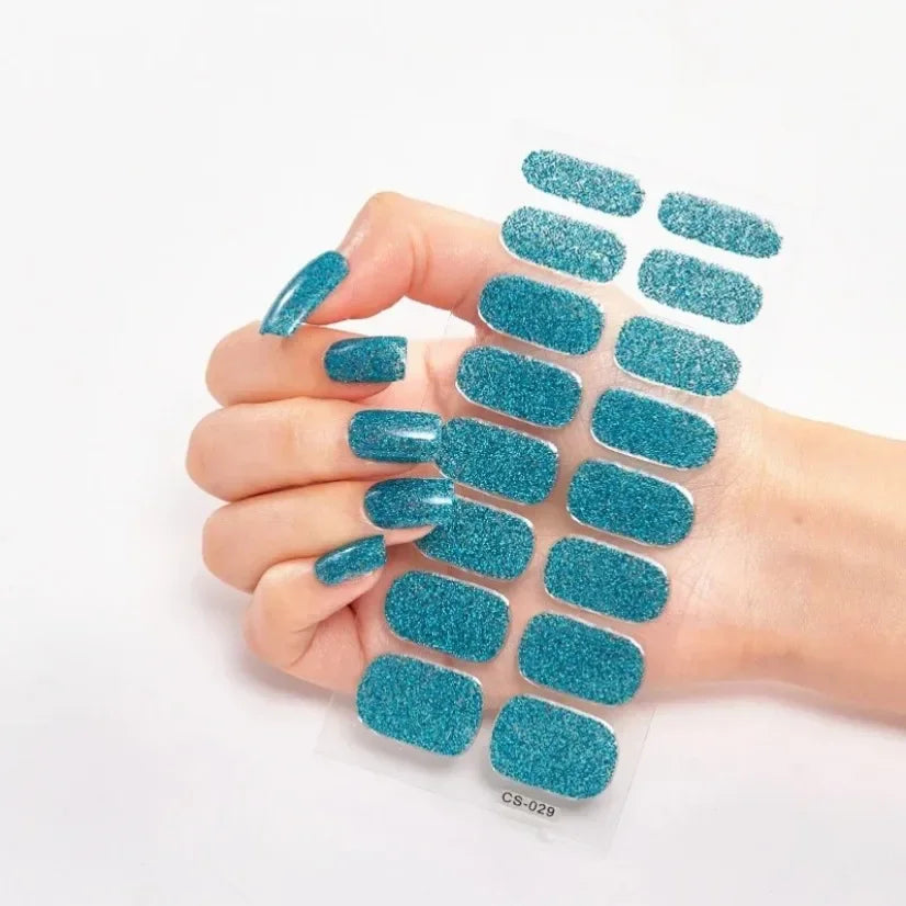 Stickers Gel Semi-Cuits pour Ongles – 112 Designs