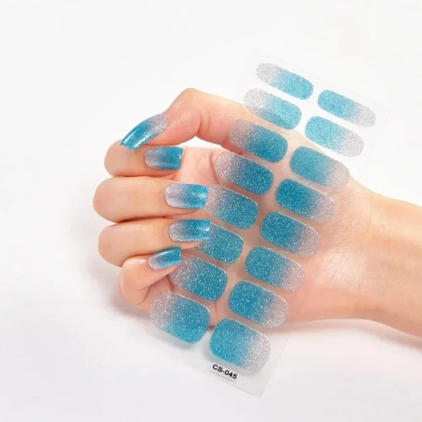 Stickers Gel Semi-Cuits pour Ongles – 112 Designs