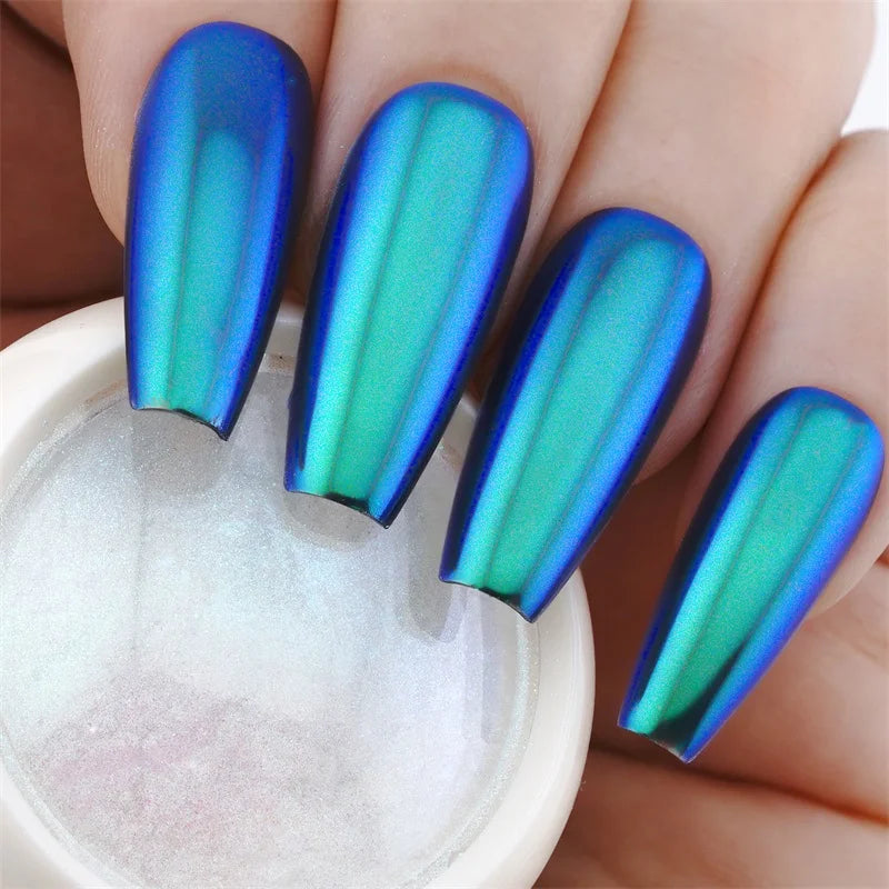 Poudre Chromée pour Ongles – Effet Miroir