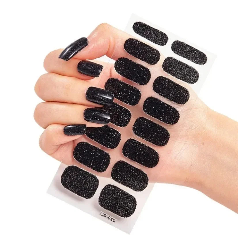 Stickers Gel Semi-Cuits pour Ongles – 112 Designs